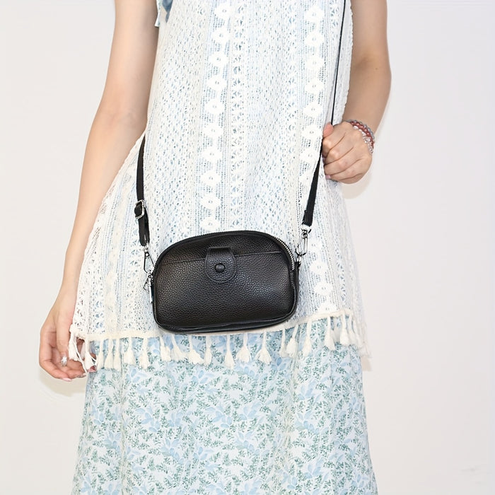 Grote Capaciteit Vintage Crossbody Tas – Echt Leer met Meerdere Compartimenten