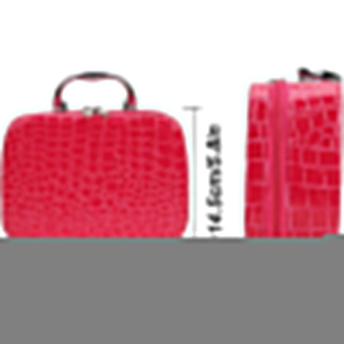 Komplet, bærbart sysæt i luksuriøst kunstlæderetui – kompakt og praktisk