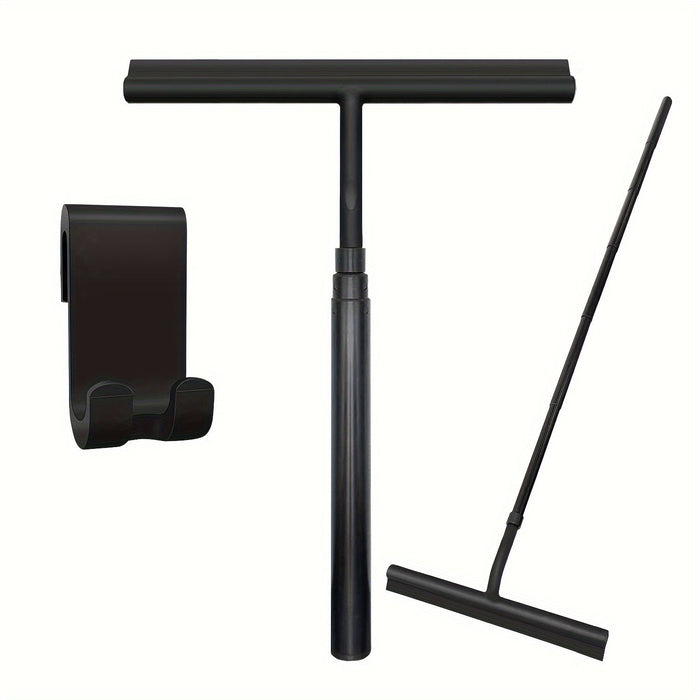 Teleskopisk bruseskraber med udtrækkeligt håndtag – til væg og gulv