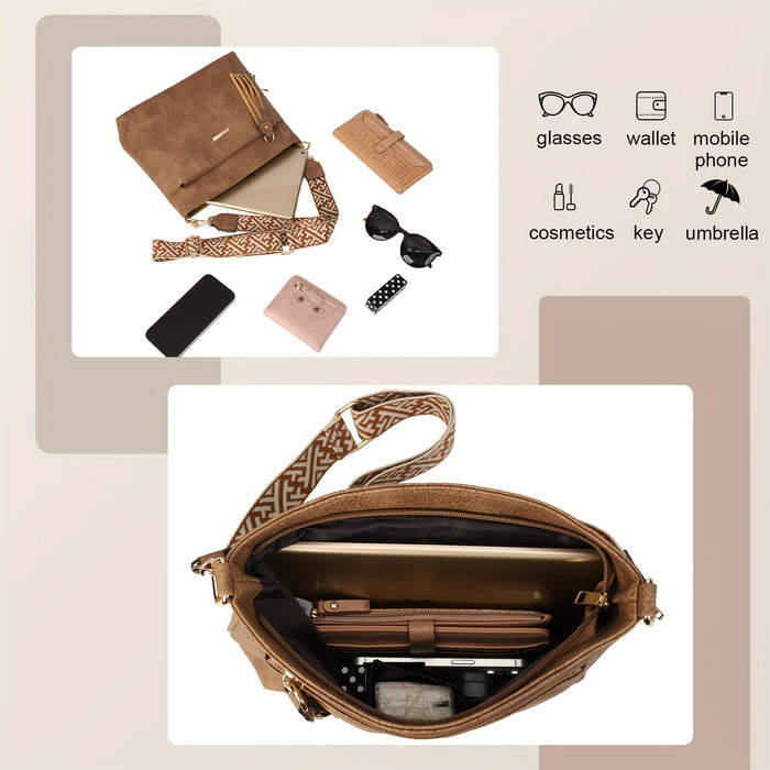 Chique PU Schoudertas – Stijlvol en Ruim voor Elke Gelegenheid