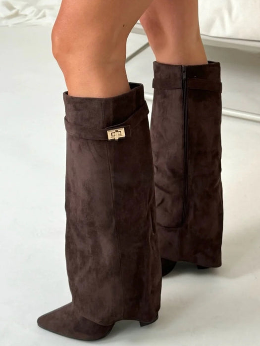 Luxe Suède Overknee Laarzen voor Dames – Comfort en Klasse