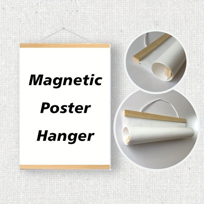 Magnetische Houten Posterophanger – Eenvoudige en Stijlvolle Wanddecoratie