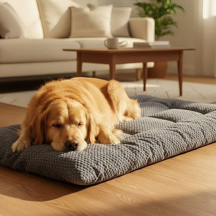 Coussin confortable pour chiens avec rembourrage doux et surface matelassée