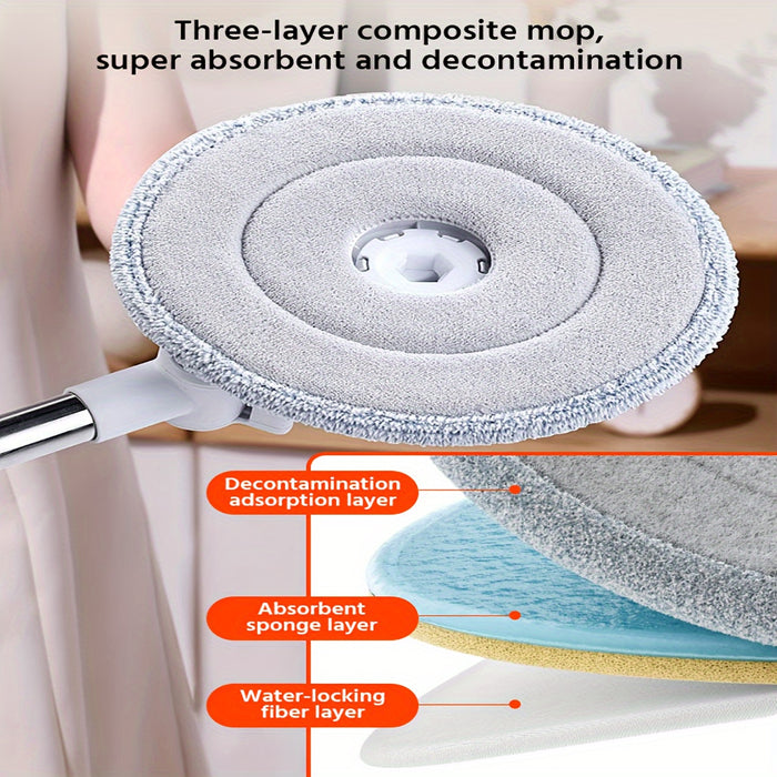 FlexiClean Spin Mop Set – Handsfree, Verstelbaar en Efficiënt Schoonmaken