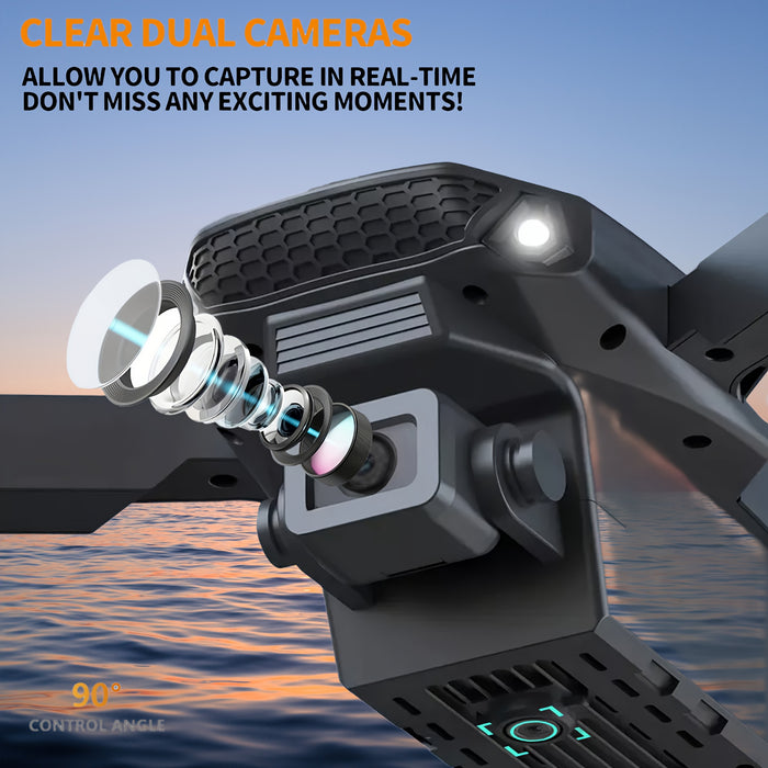 E88 Drone met Dubbele Camera – Opvouwbare Quadcopter met Hoogtehouder