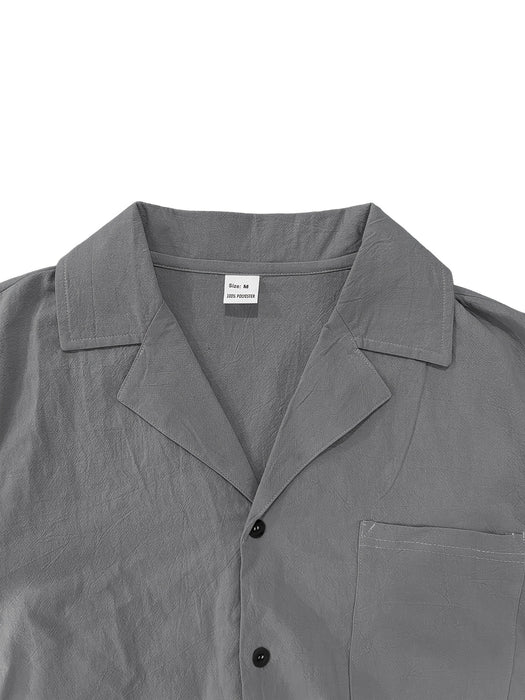 BreezeWear Heren Linnen Set – Luchtig en Stijlvol voor de Zomer