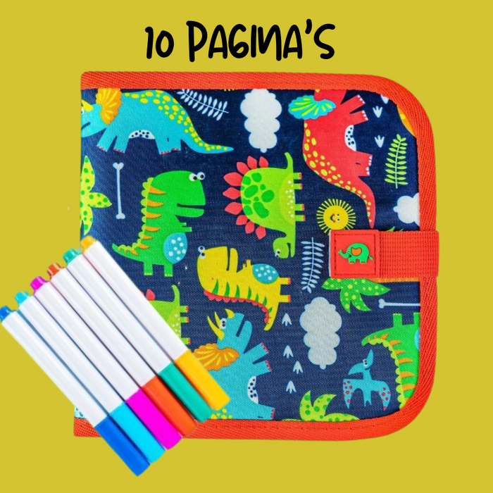 Dino Tekenboek – Herbruikbaar Tekenplezier voor Kinderen