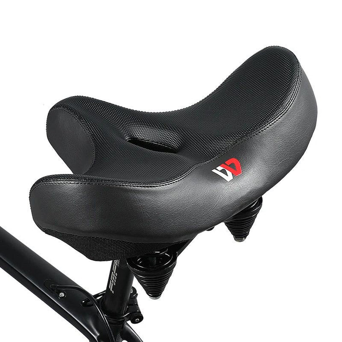 Extra Bred Bekväm Cykelsadel med Ergonomisk Design och Mjuk Fyllning