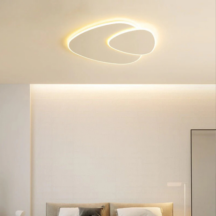 Minimalistinen LED-kattovalaisin orgaanisella ellipsimuodolla moderniin sisustukseen