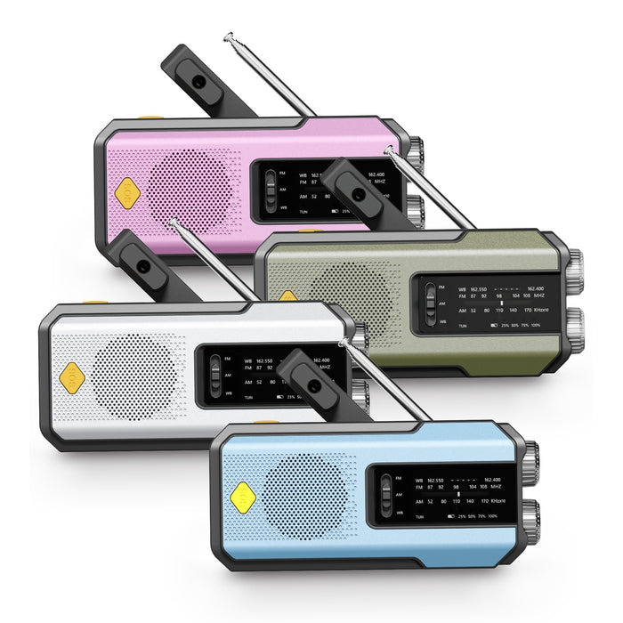 Daykit Draagbare AM/FM Radio – Met Zonnepaneel en Zaklamp