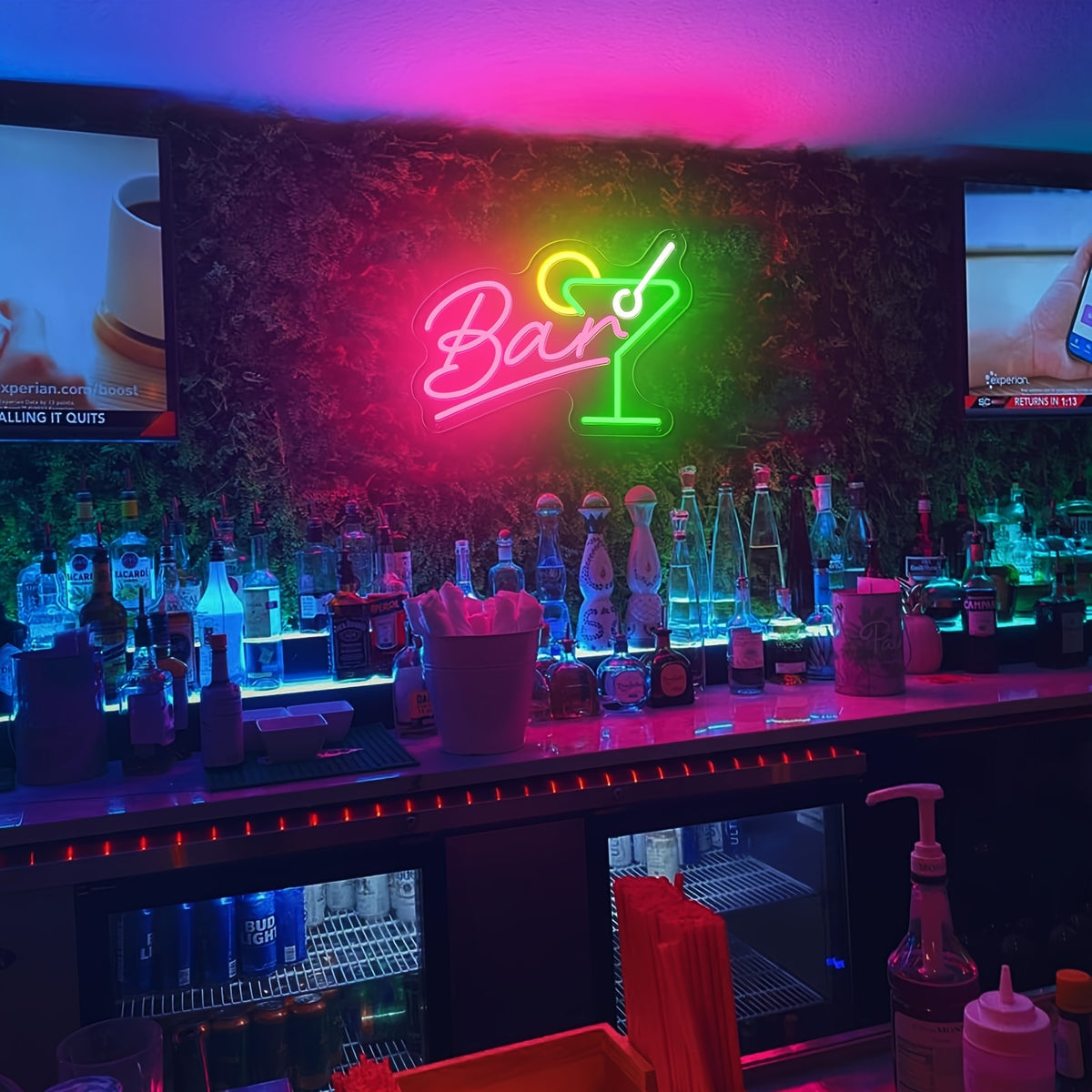 Dimbare LED Neon Bar Sign – USB Aangedreven met Dimmer — Zenido
