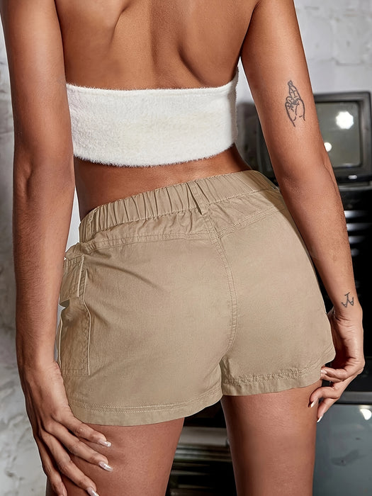 Casual Cargo Shorts met Elastische Taille – Comfortabel en Functioneel