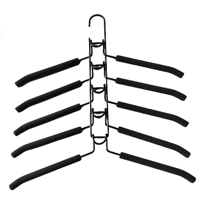 Multilaagse Kledinghangers Set – 5-in-1 Ruimtebesparende Organizer met Antislip Schuimkussentjes