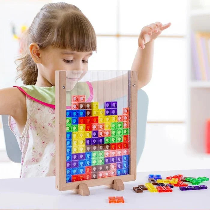 Tetris Bouwblok Spel – Creatieve Strategie en Plezier voor de Hele Familie