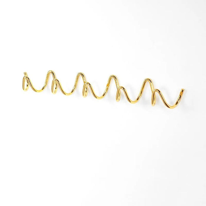 Moderne bølget vægknagerække – Stilfuld vægknagerække med flere kroge 