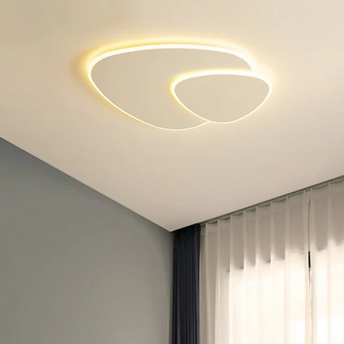 Minimalistinen LED-kattovalaisin orgaanisella ellipsimuodolla moderniin sisustukseen