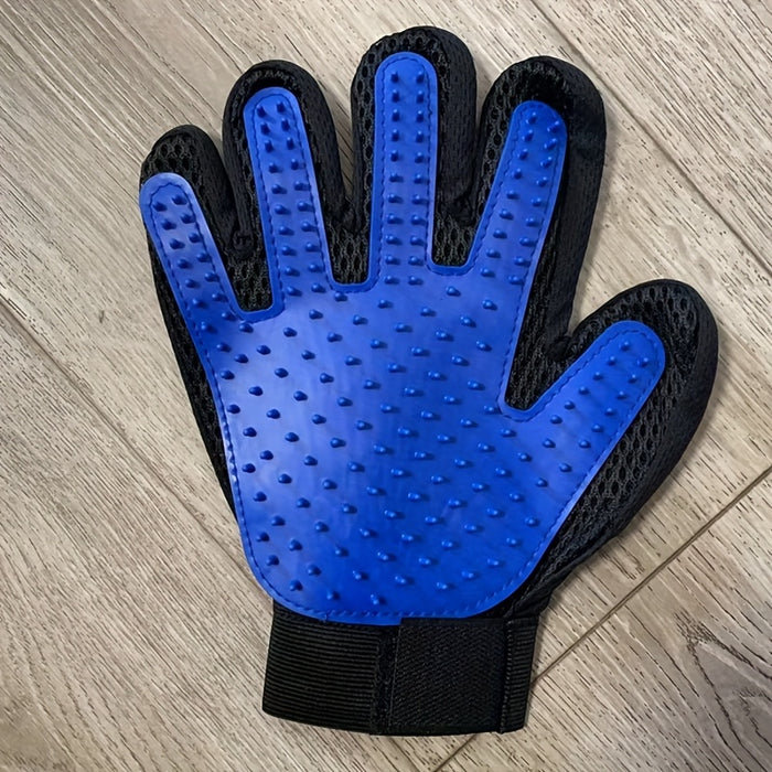 Verzorgingshandschoen voor hond en kat – siliconen ontharen en masseren