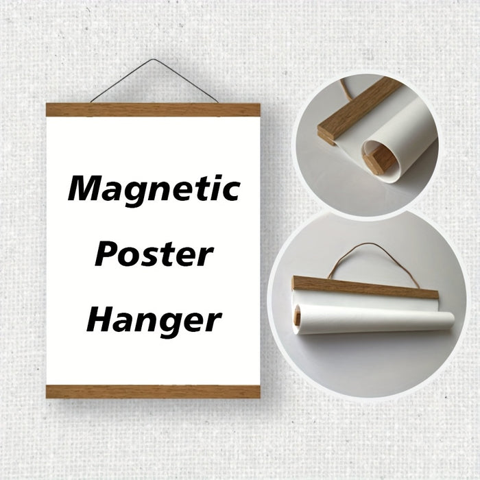Magnetische Houten Posterophanger – Eenvoudige en Stijlvolle Wanddecoratie