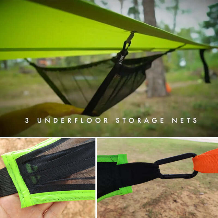 Outdoor Meerpersoons Hangmat met 3-Punts Systeem – Ruim en Comfortabel