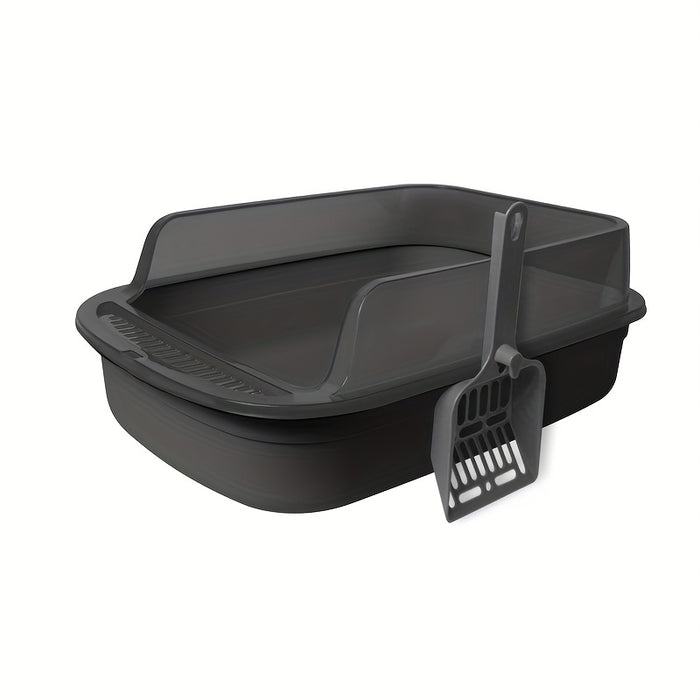 Kattenbak met Verhoogde Rand en Schep – Spatvrij en Praktisch Ontwerp