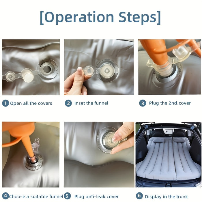 RoadRest Opblaasbaar Auto Bed – Perfecte Reisgenoot voor Comfortabel Slapen