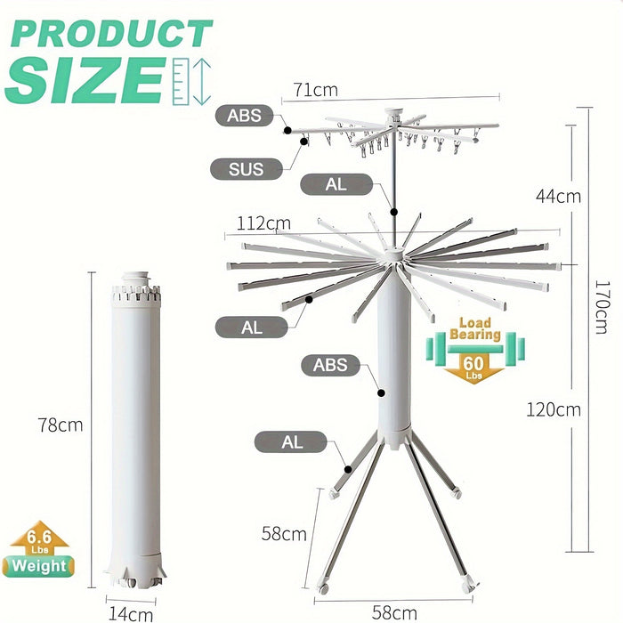 Cilindrisch Octopus Wasrek – Draagbaar en Uitbreidbaar