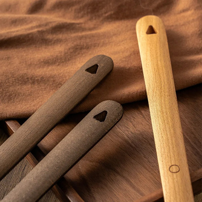 Minimalistische Schoenlepel van Beukenhout met Wandmontage