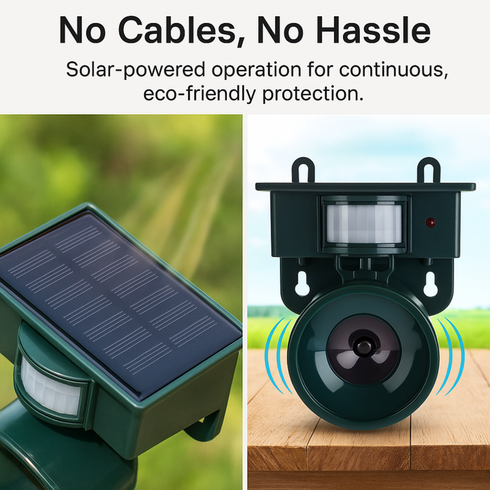 GardenGuard Vogelverjager – Slimme Bewegingssensor voor een Rustige Tuin