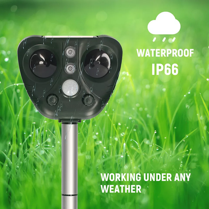 Solar Ultrasoon Vogelverjager – Draadloos en Weerbestendig voor Buiten