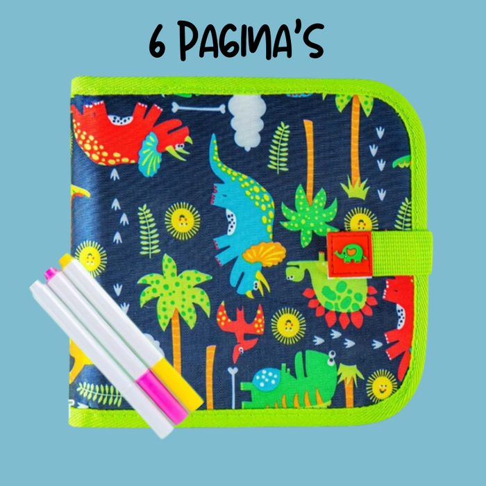 Dino Tekenboek – Herbruikbaar Tekenplezier voor Kinderen