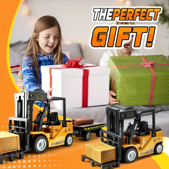 Zware Duty Afstandsbediening Heftruck – 1:24 Schaal met Lichten & Trailer