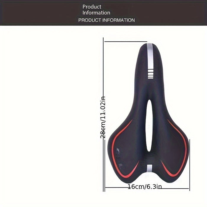 Mukava pyörän satula ergonomisella hengittävällä muotoilulla
