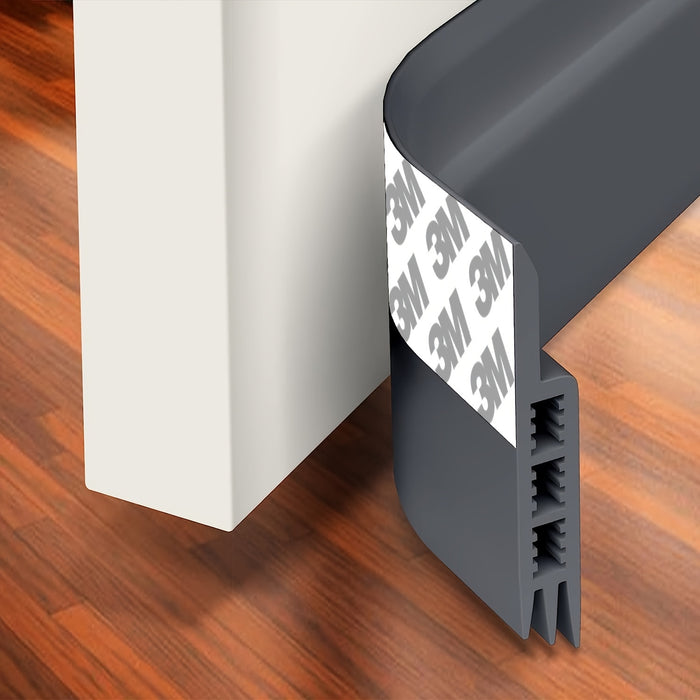 Tochtstopper voor Deur - Siliconen Deurschraper met Sterke Lijm en Geluidsisolatie