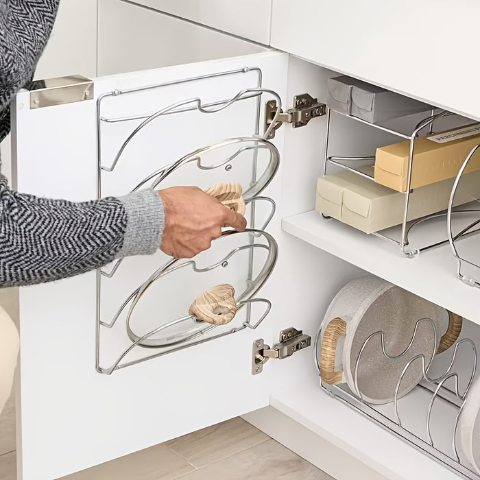 SteelOrganize Porta Coperchi da Cucina – Soluzione Intelligente e Salvaspazio