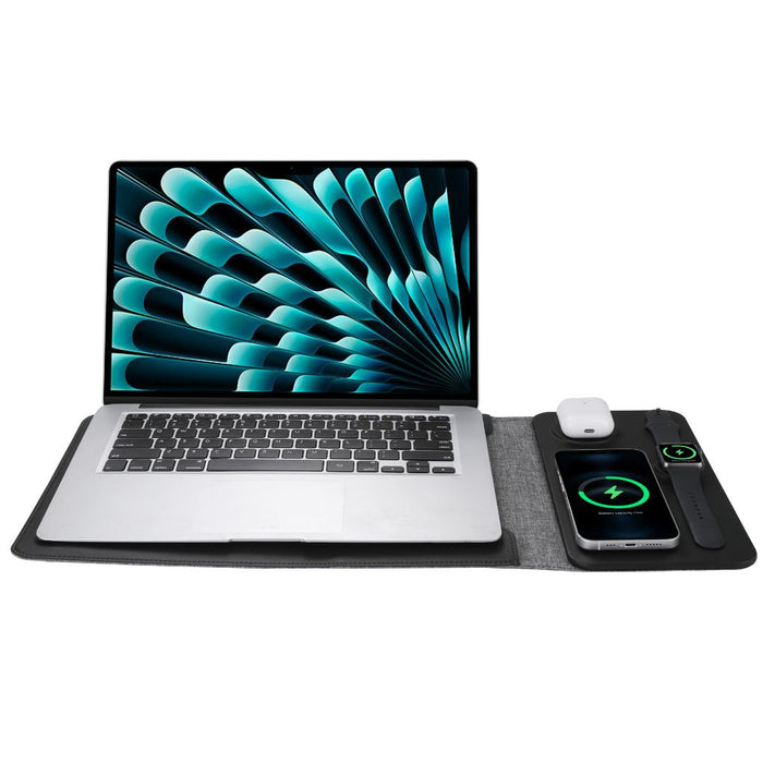 PowerDesk Sleeve – Slimme Laptophoes met Draadloze Oplaadfunctie