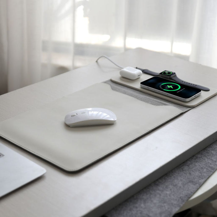 PowerDesk Sleeve – Slimme Laptophoes met Draadloze Oplaadfunctie