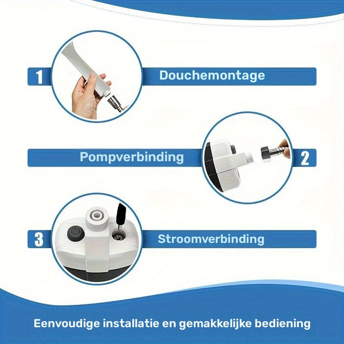 Draagbare Campingdouche – Handheld met Waterfilter Systeem