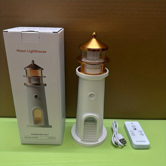 Dekorativ fyrtårnsbordlampe med justerbart lys til indendørs brug