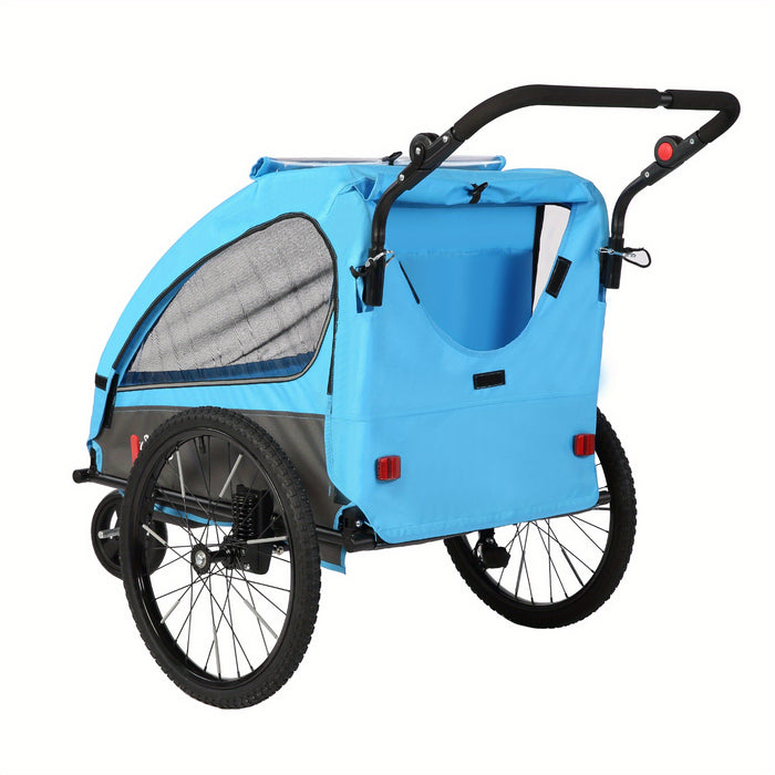 FlexiRide 2-in-1 Fietscaravan – Comfortabel en Opvouwbaar voor Twee Personen