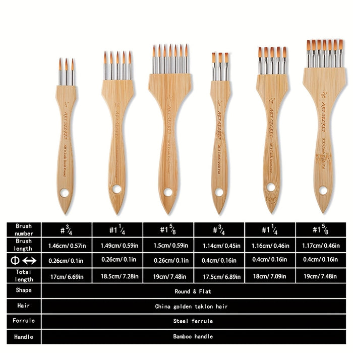 ArtSecret Multitandige Kammen Set – Creatief en Veelzijdig voor Schilderkunst