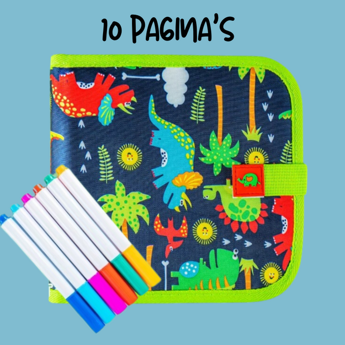 Dino Tekenboek – Herbruikbaar Tekenplezier voor Kinderen