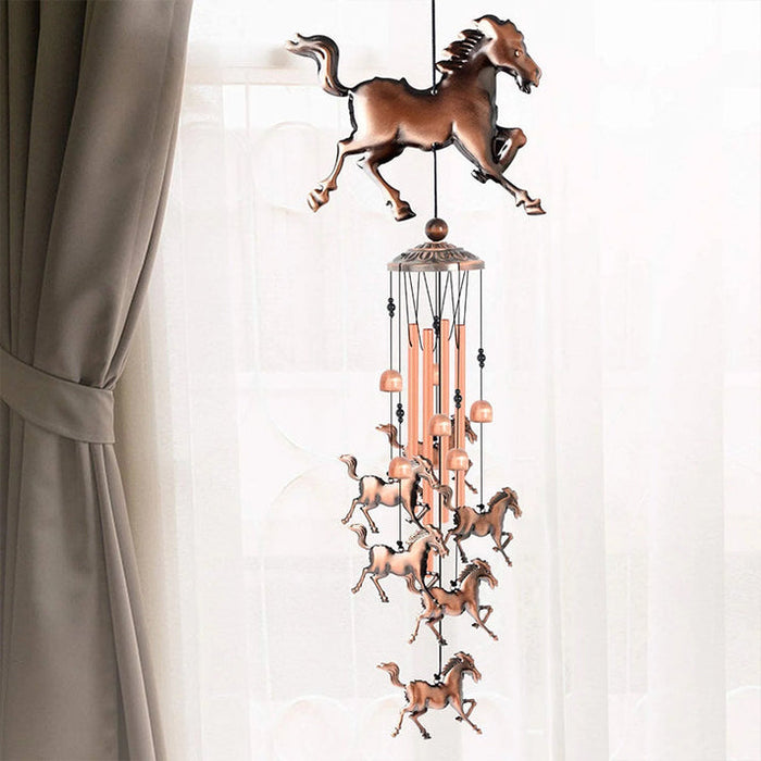 Decoratieve Windgong met Paardenfiguren voor Rustgevende Tuin en Balkon