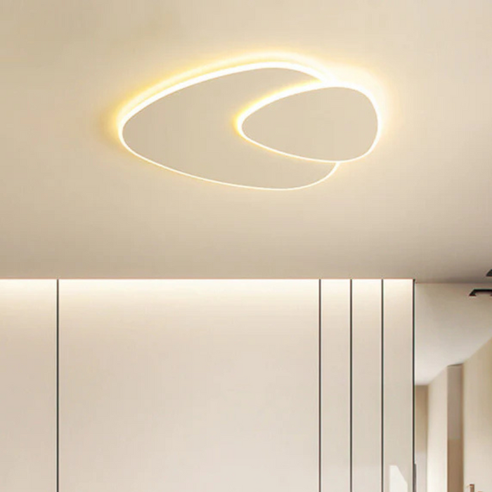 Minimalistinen LED-kattovalaisin orgaanisella ellipsimuodolla moderniin sisustukseen