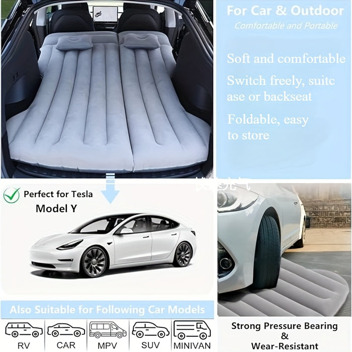 RoadRest Opblaasbaar Auto Bed – Perfecte Reisgenoot voor Comfortabel Slapen