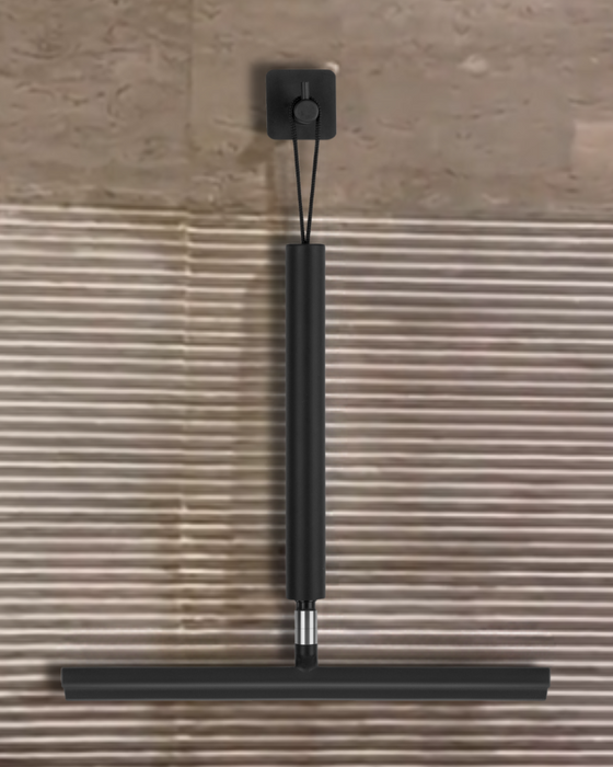 Teleskopisk bruseskraber med udtrækkeligt håndtag – til væg og gulv