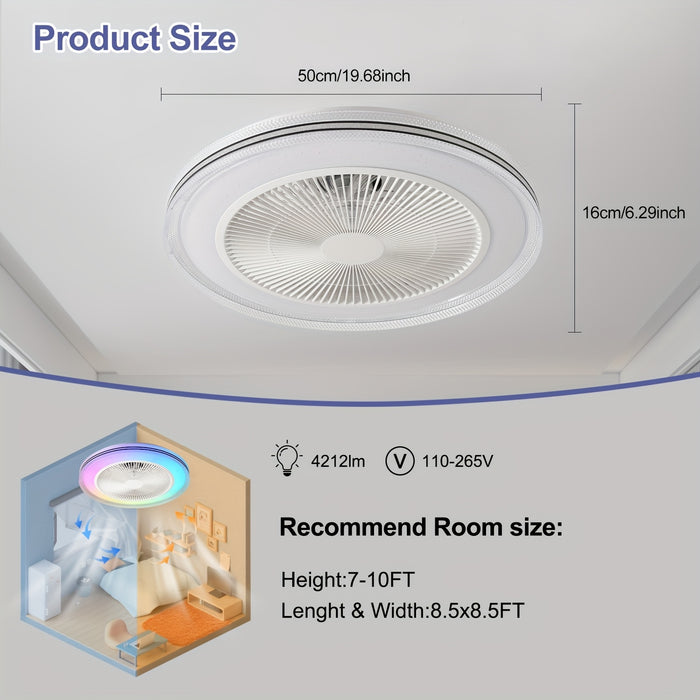 LumiCool RGB Plafondventilator – Fris en Sfeervol