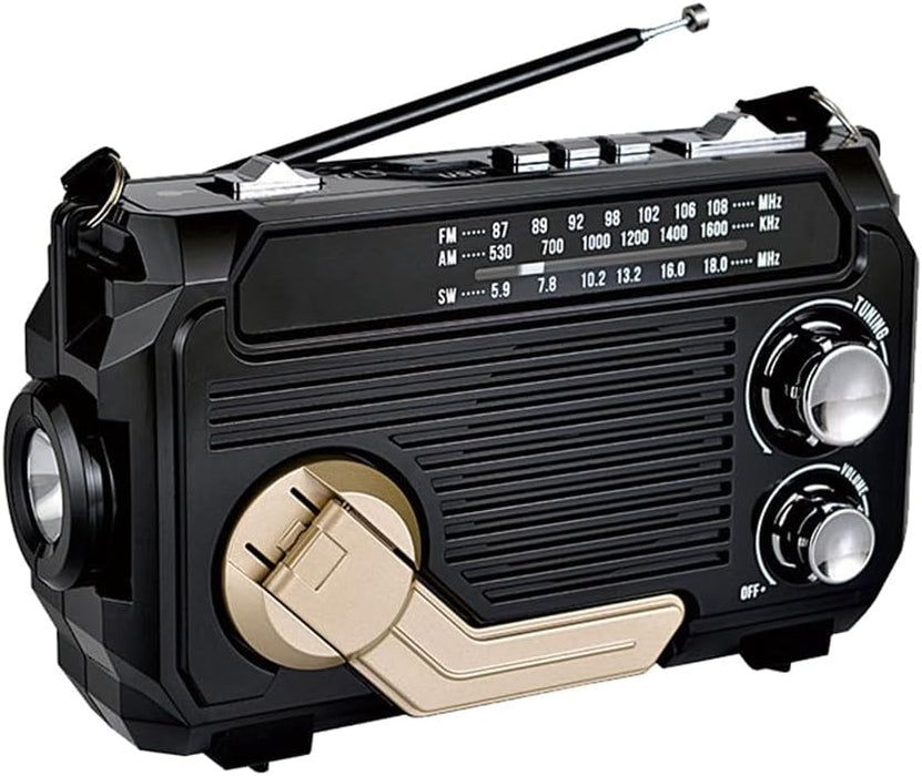 Noodradio dynamosähköllä ja aurinkopaneelilla luotettavaa viestintää ja valaistusta varten