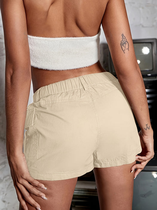 Casual Cargo Shorts met Elastische Taille – Comfortabel en Functioneel