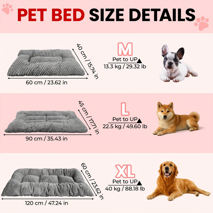Coussin confortable pour chiens avec rembourrage doux et surface matelassée