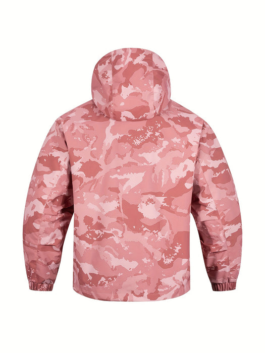 Heren jas met camouflagepatroon en capuchon – Casual en comfortabel